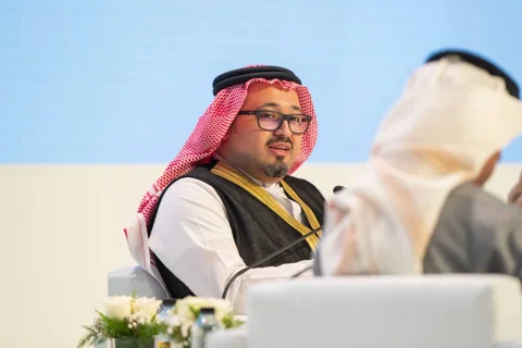 Mohammad Bahareth — Conference Roundtable — Speaker in Saudi Dress